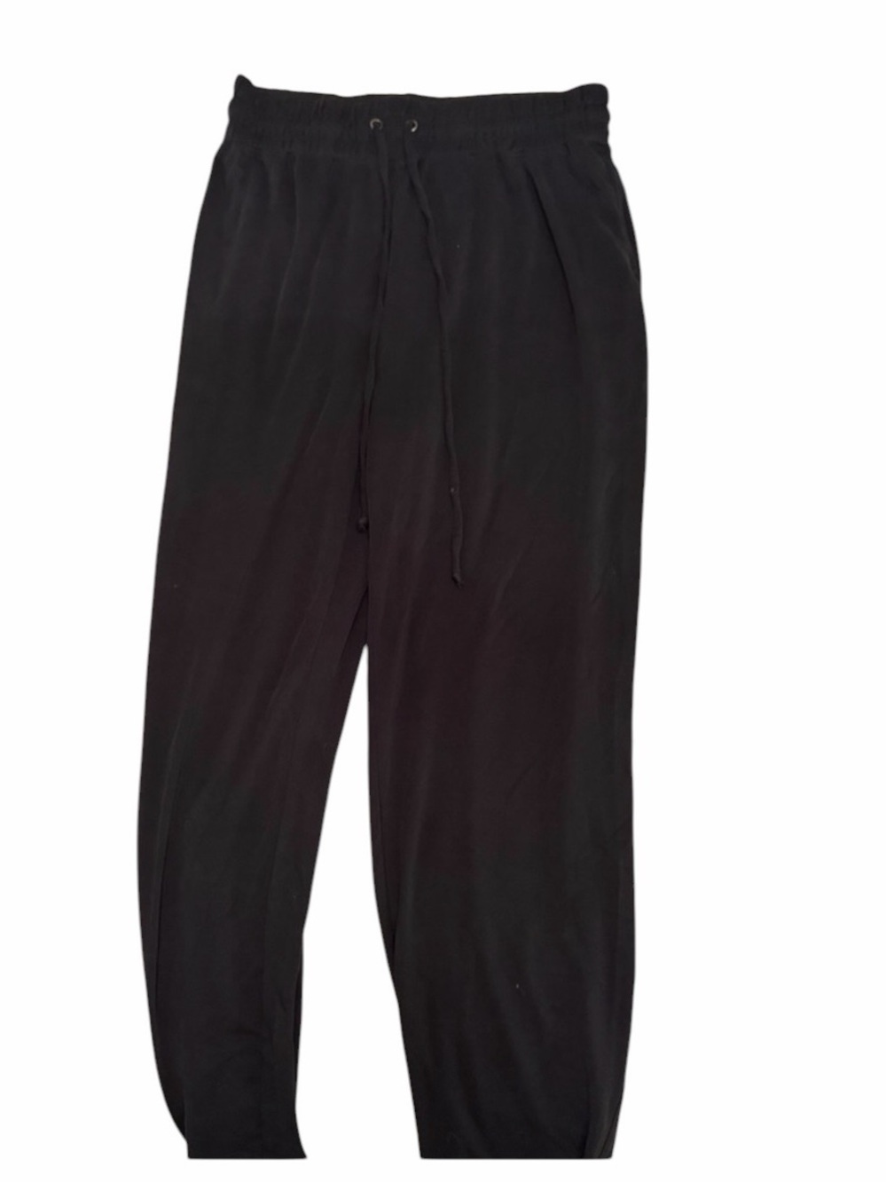 Fabletics large black pull on jogger track pants